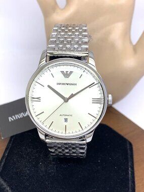 Emporio Armani Men's Watch AR60082 Automatic Silver Stainless Steel 39mm